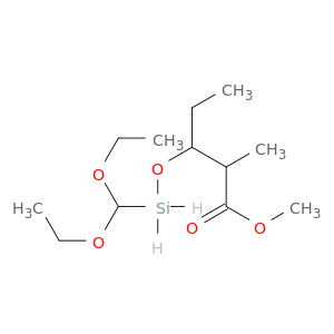 Pentanoic acid, 3-[(diethoxymethylsilyl)oxy]-2-methyl-, methyl ester