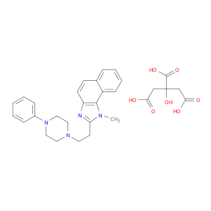 1H-Naphth(1,2-d)imidazole, 1-methyl-2-(2-(4-phenyl-1-piperazinyl)ethyl)-, 2-hydroxy-1,2,3-propanetricarboxylate (1:1)