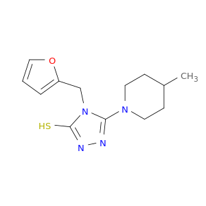 4-(Furan-2-ylmethyl)-5-(4-methylpiperidin-1-yl)-4H-1,2,4-triazole-3-thiol