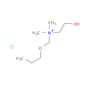 Ethanaminium, 2-hydroxy-N,N-dimethyl-N-(propoxymethyl)-, chloride