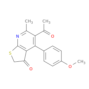 Thieno[2,3-b]pyridin-3(2H)-one, 5-acetyl-4-(4-methoxyphenyl)-6-methyl-