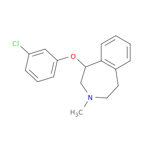 1H-3-Benzazepine, 1-(3-chlorophenoxy)-2,3,4,5-tetrahydro-3-methyl-