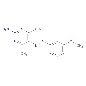2-Pyrimidinamine,5-[2-(3-methoxyphenyl)diazenyl]-4,6-dimethyl-
