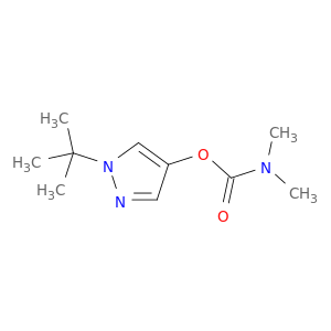 Carbamic acid, dimethyl-, 1-(1,1-dimethylethyl)-1H-pyrazol-4-yl ester