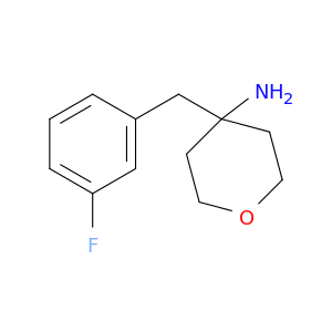 4-[(3-fluorophenyl)methyl]oxan-4-amine