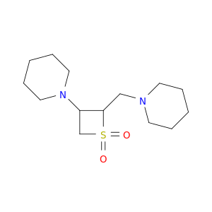 Piperidine,1,1'-(methylene-2,3-thietanediyl)di-, S,S-dioxide (8CI)