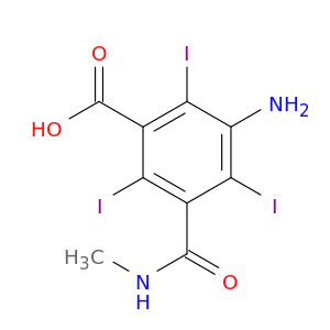 3-氨基-2,4,6-三碘-5-[(甲基氨基)羰基]苯甲酸