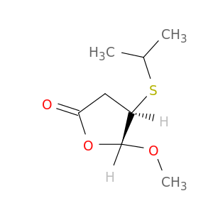 2(3H)-Furanone, dihydro-5-methoxy-4-[(1-methylethyl)thio]-, trans-