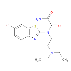 N-(6-BROMO-2-BENZOTHIAZOLYL)-N-(2-(DIETHYLAMINO)ETHYL)ETHANEDIAMIDE