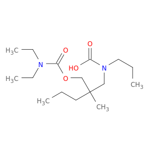 Carbamic acid,diethyl-, 2-(hydroxymethyl)-2-methylpentyl ester propylcarbamate (ester) (8CI)
