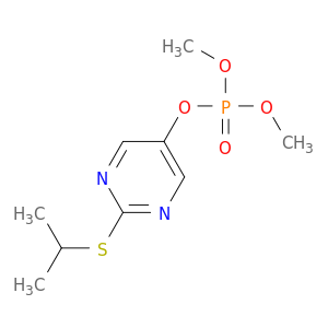 Phosphoric acid, dimethyl 2-[(1-methylethyl)thio]-5-pyrimidinyl ester