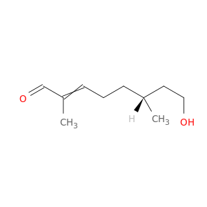 2-Octenal, 8-hydroxy-2,6-dimethyl-, (R)-