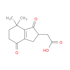 1H-Indene-2-acetic acid, 2,3,4,5,6,7-hexahydro-7,7-dimethyl-1,4-dioxo-