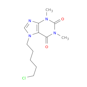 1H-Purine-2,6-dione, 7-(5-chloropentyl)-3,7-dihydro-1,3-dimethyl-