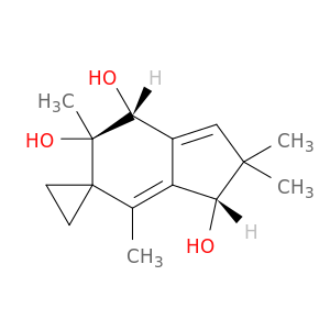 螺螺旋[环丙烷-1,5'-[5h]indene]-3',6',7'-三醇,2',3',6',7'-四氢-2',2',4',6'-甲基-[3'-(3'α,6'β,7'α)]-