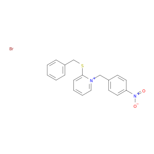 Pyridinium, 1-[(4-nitrophenyl)methyl]-2-[(phenylmethyl)thio]-, bromide