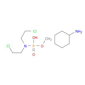 methyl hydrogen bis(2-chloroethyl)phosphoramidate- cyclohexanamine(1:1)