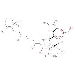 视黄酸,9a-(乙酰氧基)-1a,1b,4,4a,5,7a,7b,8,(1ar,1bs,4ar,7as,7bs,8r,9r,9as)-9,9a-codahydro-4a,7b-二羟基-3-(羟甲基)-1,1,6,8-四甲基-5-氧代-1H-环丙基[3,4]苯兹[1,2-e]Azulen-9-yl酯