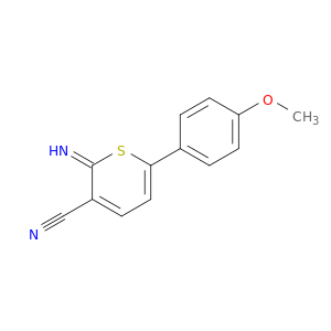 2H-Thiopyran-3-carbonitrile, 2-imino-6-(4-methoxyphenyl)-