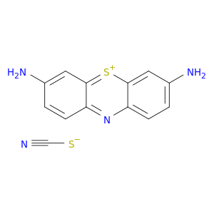 吩噻嗪-5-Ium,3,7-氨基-,硫氰酸酯