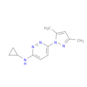 N-CYCLOPROPYL-6-(3,5-DIMETHYLPYRAZOL-1-YL)PYRIDAZIN-3-AMINE
