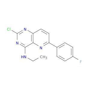 Pyrido[3,2-d]pyrimidin-4-amine, 2-chloro-N-ethyl-6-(4-fluorophenyl)-