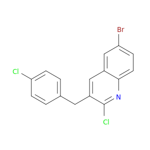Quinoline, 6-bromo-2-chloro-3-[(4-chlorophenyl)methyl]-
