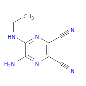 2,3-Pyrazinedicarbonitrile,5-amino-6-(ethylamino)-