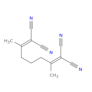 1,6-Heptadiene-1,1,7,7-tetracarbonitrile, 2,6-dimethyl-
