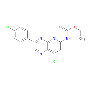 Carbamic acid,[8-chloro-3-(4-chlorophenyl)pyrido[2,3-b]pyrazin-6-yl]-, ethyl ester (9CI)