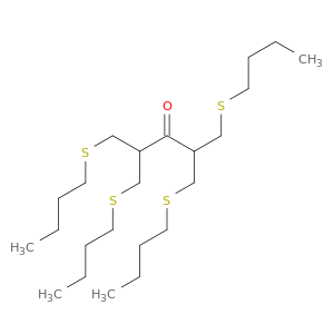 3-Pentanone, 1,5-bis(butylthio)-2,4-bis[(butylthio)methyl]-