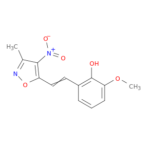 Phenol, 2-methoxy-6-[2-(3-methyl-4-nitro-5-isoxazolyl)ethenyl]-