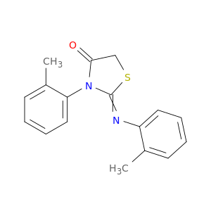 4-Thiazolidinone,3-(2-methylphenyl)-2-[(2-methylphenyl)imino]-