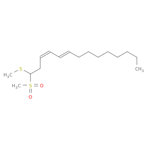 3,5-Tetradecadiene, 1-(methylsulfonyl)-1-(methylthio)-, (Z,E)-