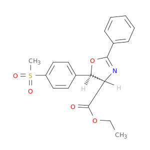 (4R-5R)-4,5-DIHYDRO-5-[4-(METHYLSULFONYL)PHENYL]-2-PHENYL-4-OXAZOLECARBOXYLIC ACID ETHYL ESTER