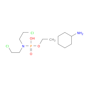 ethyl hydrogen bis(2-chloroethyl)phosphoramidate- cyclohexanamine(1:1)