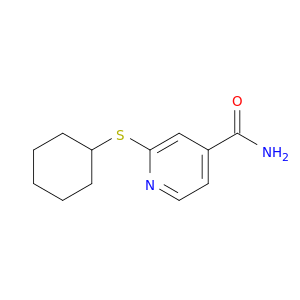 2-(Cyclohexylsulfanyl)isonicotinamide
