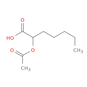Heptanoic acid, 2-(acetyloxy)-