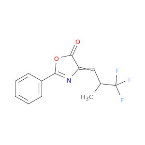 2-PHENYL-4-[2-(TRIFLUOROMETHYL)PROPYLIDENE]-5-OXAZOLONE