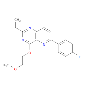 Pyrido[3,2-d]pyrimidine, 2-ethyl-6-(4-fluorophenyl)-4-(2-methoxyethoxy)-