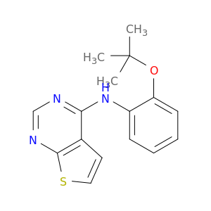 Thieno[2,3-d]pyrimidin-4-amine, N-[2-(1,1-dimethylethoxy)phenyl]-
