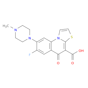 5H-Thiazolo[3,2-a]quinoline-4-carboxylicacid, 7-fluoro-8-(4-methyl-1-piperazinyl)-5-oxo-