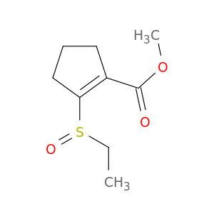 1-Cyclopentene-1-carboxylic acid, 2-(ethylsulfinyl)-, methyl ester