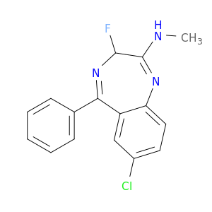 3H-1,4-Benzodiazepin-2-amine, 7-chloro-3-fluoro-N-methyl-5-phenyl-