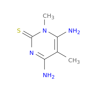 2(1H)-Pyrimidinethione, 4,6-diamino-1,5-dimethyl-