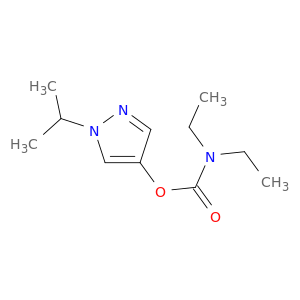 Carbamic acid, diethyl-, 1-(1-methylethyl)-1H-pyrazol-4-yl ester
