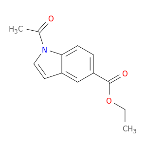 1H-Indole-5-carboxylic acid, 1-acetyl-, ethyl ester