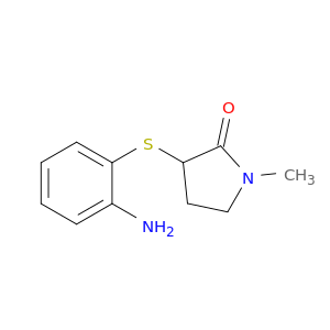 3-[(2-aminophenyl)sulfanyl]-1-methylpyrrolidin-2-one