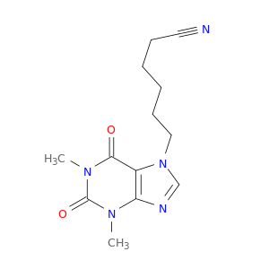 7H-Purine-7-hexanenitrile, 1,2,3,6-tetrahydro-1,3-dimethyl-2,6-dioxo-