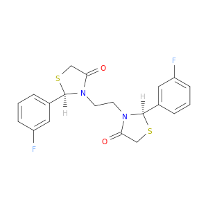 4-噻唑烷酮,3,3'-(1,2-乙酰基)双[2-(3-氟苯基)-,(R*,R*)-